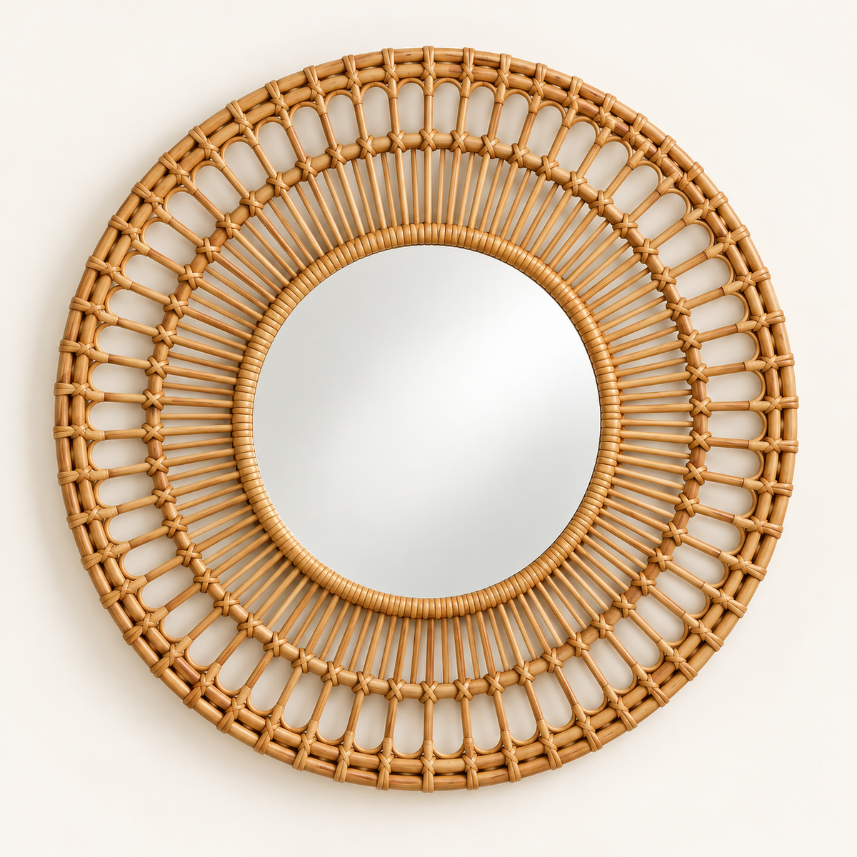 Fleur Woven Mirror — product view