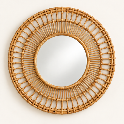 Fleur Woven Mirror — product view