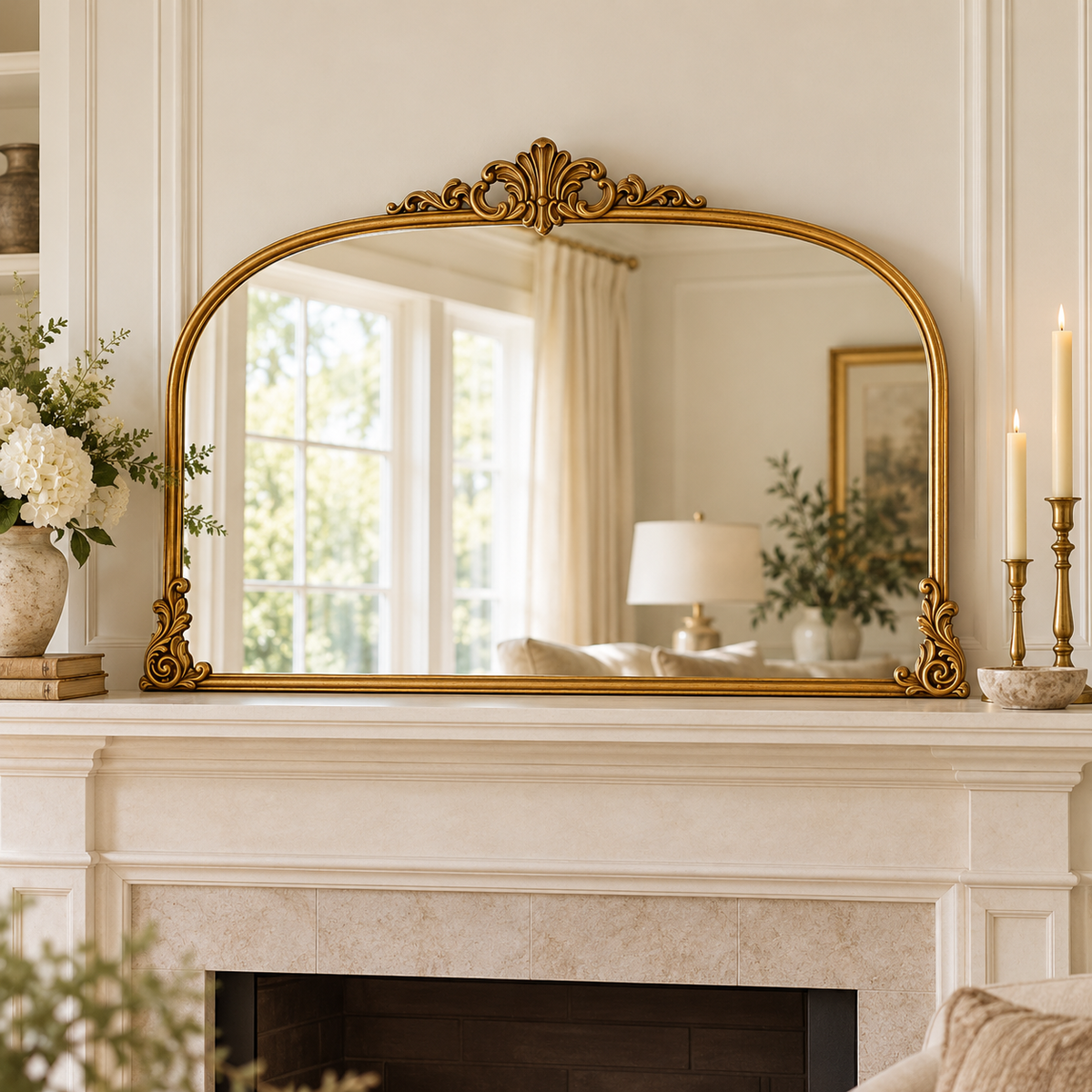 Maison Mantel Mirror — lifestyle view