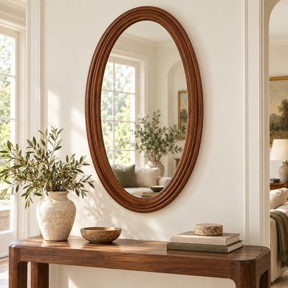 Marielle Oval Mirror — lifestyle view