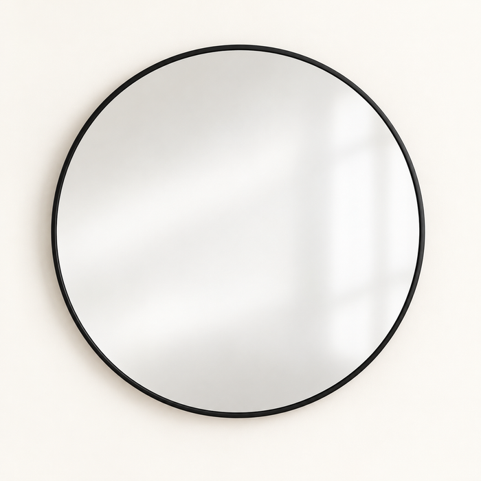 Noire Round Mirror