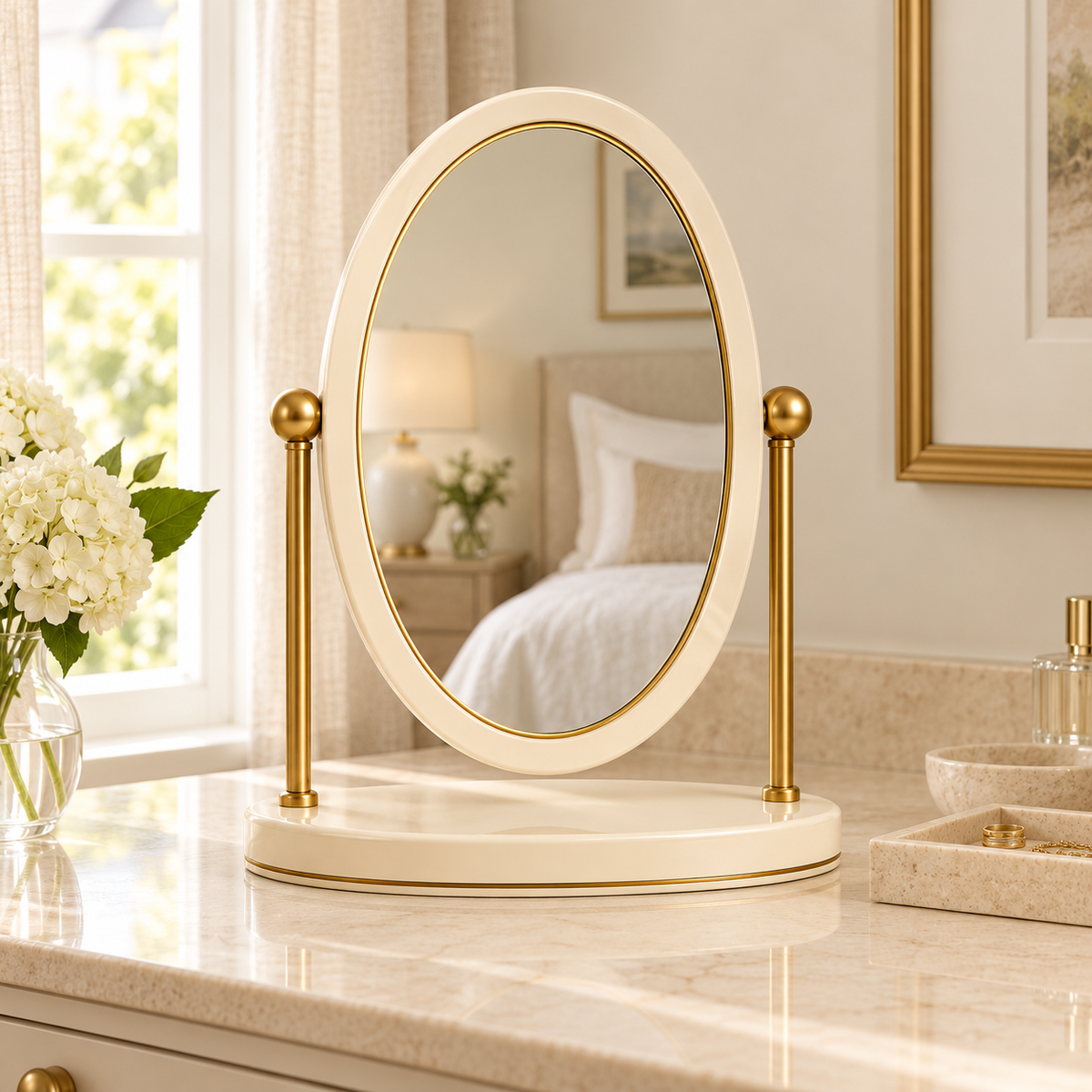 Odette Pivot Mirror — lifestyle view