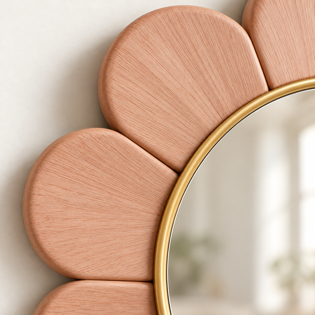 Roselle Petal Mirror — detail view