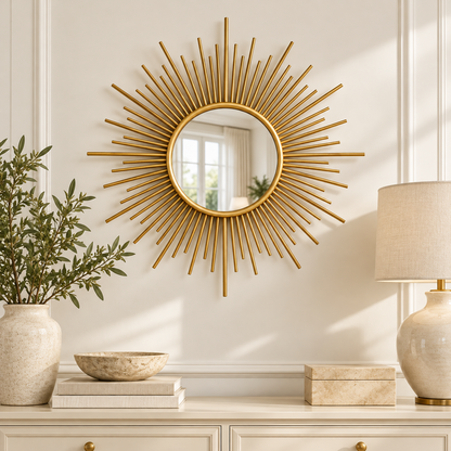 Soleil Sunburst Mirror — lifestyle view