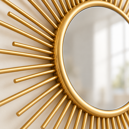 Soleil Sunburst Mirror — detail view